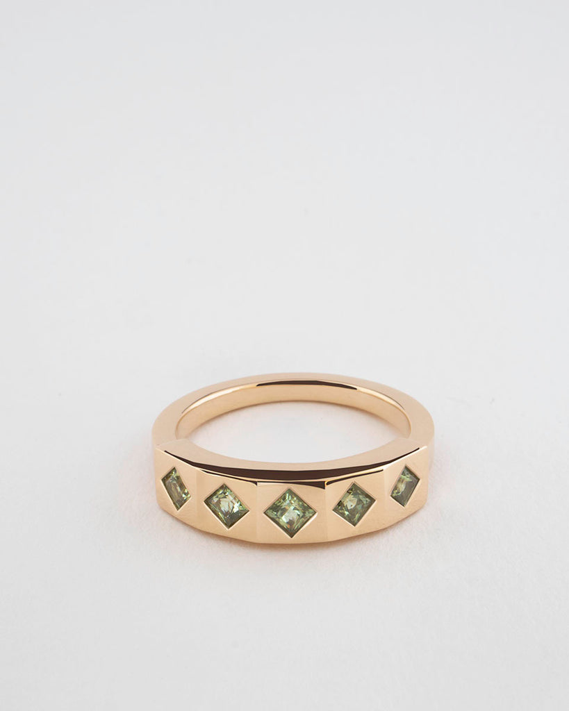 Georgia Ring II — Green Sapphire