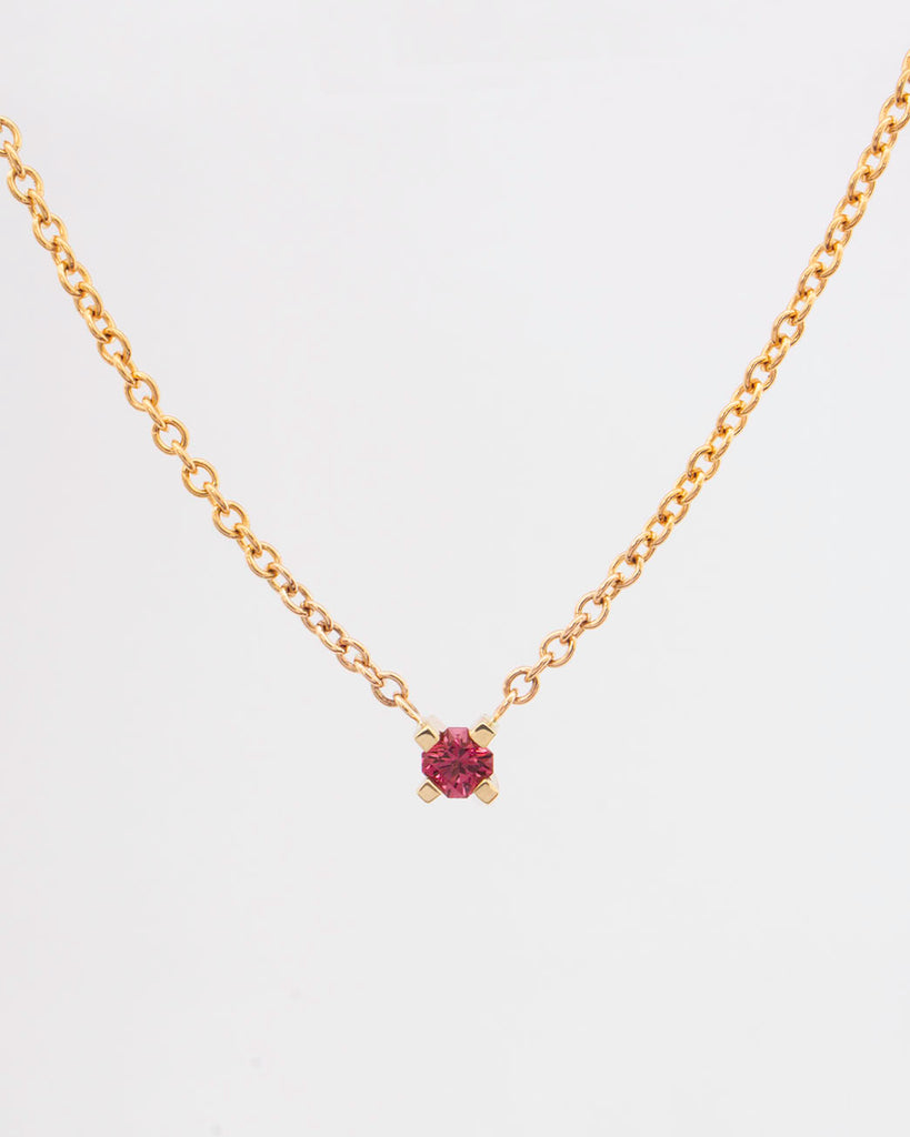 Audrey Necklace — Pink Spinel